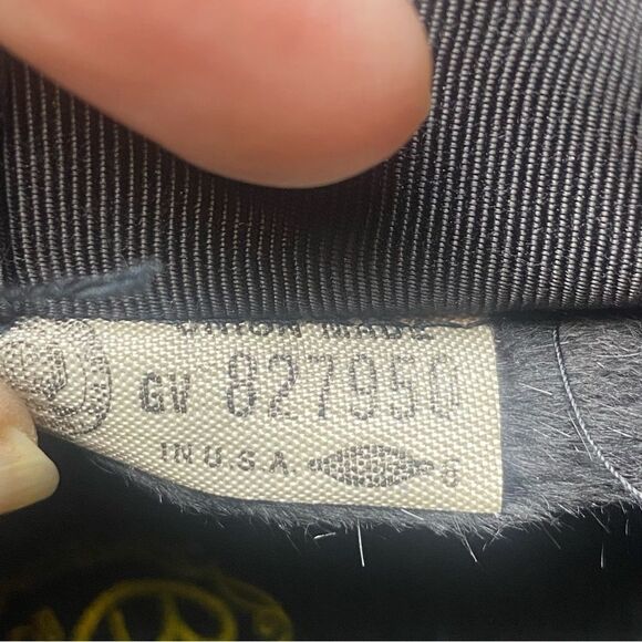 Vintage Christine Original Brigitte Body Made in Italy Black Pillbox Style Hat - Picture 9 of 16